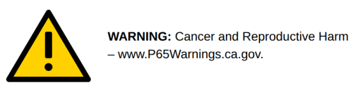 Prop 65 Warning
